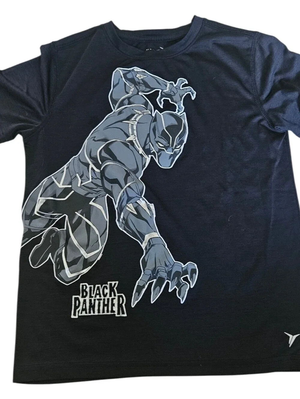 Old Navy Active Boys Marvel Black Panther Graphic Shirt L (10-12) Go-Dry
